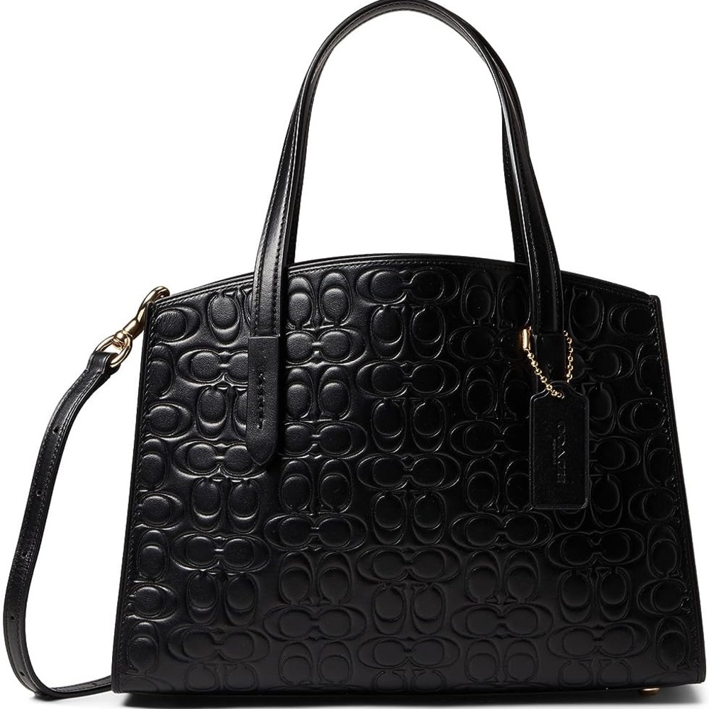 COACH Charlie 28 Leather Shoulder Bag